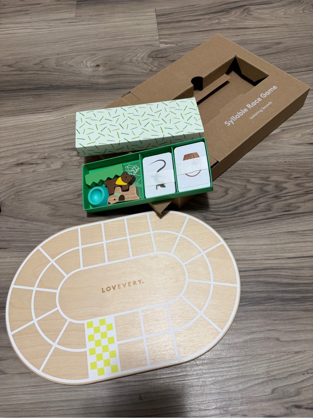 Lovevery Syllable Race Game from Reading Skills Set 1